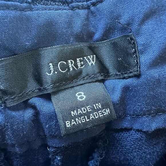 J Crew Shorts Bundle Green Blue Linen Cotton Blend Scalloped Hem Size 8 - Picture 3 of 6